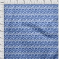 thumbnail image 4 of oneOone Rayon Medium Blue Fabric Abstract Craft Projects Decor Fabric Printed By The Yard 56 Inch Wide, 4 of 4
