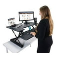 thumbnail image 2 of Victor DCX760G High Rise Collection Height Adjustable Standing Desk with Removable Keyboard Tray | Gray | 36â€ Wide Standing Desk | Professional or Home Use | Compatible with Most Monitor Arms, 2 of 5