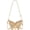 Gold, variant on Hsqqdc Butterfly Shaped Mini Evening Clutch, Sparkling Metal Chain Shoulder Messenger Bag for Women, Wedding Use