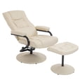 thumbnail image 2 of HomCom 2 Piece Faux Leather Recliner and Ottoman Set, 2 of 10