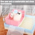 thumbnail image 2 of Large Rabbit Litter Box Trainer, Potty Corner Toilet with Drawer Bigger Pet Pan for Adult Hamster, Guinea Pig, Ferret, Galesaur, Bunny and Other Animals, 2 of 6
