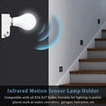 thumbnail image 3 of 2PCS E27 Lampholder Nut Socket with PIR Motion Sensing Switch Lamp Holder Nut Sock G22076, 3 of 6