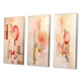 thumbnail image 3 of Designart "Minimalist Harmony in Peach and Yellow VII" Minimalism Wall Art Set Of 3 - Peach Minimalism Canvas Set For Living Room Decor, 3 of 7
