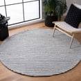 thumbnail image 2 of SAFAVIEH Marbella Lorenzo Striped Runner Rug, Charcoal/Ivory, 2'3" x 6', 2 of 10