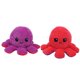 thumbnail image 4 of Muñeco de peluche de pulpo, peluche reversible, animal con tapa de doble cara, juguetes multicolores para bebés (rojo rosa púrpura), 4 of 9