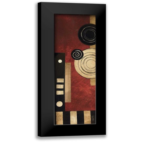 Poloson, Kimberly 7x14 Black Modern Framed Museum Art Print Titled - Radius Panel II