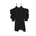 thumbnail image 2 of Vestido Asimétrico bar III con hombros descubiertos para mujer Negro Extragrande, 2 of 2