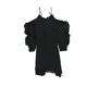 thumbnail image 2 of Vestido Asimétrico bar III con hombros descubiertos para mujer Negro Extragrande, 2 of 2