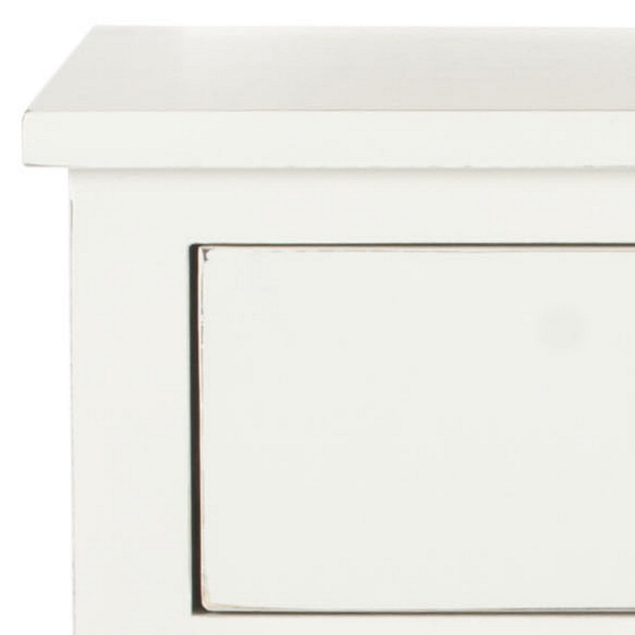 SAFAVIEH Maxine Solid Nightstand with Storage Drawer, Shady White