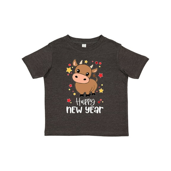 Inktastic Happy New Year Cute Ox Boys or Girls Toddler T-Shirt