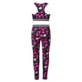 thumbnail image 4 of DPOIS Kids Girls Athletic Racer Back Crop Top and Leggings Camouflage Set, 4 of 7