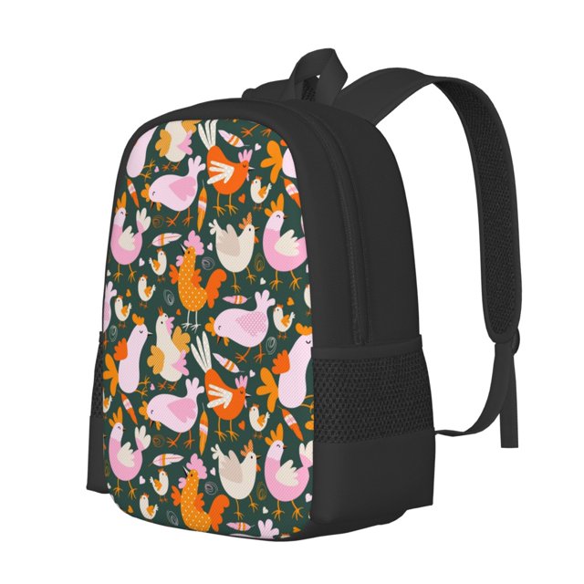 Disketp Roosters and Chicks Mochila Minimalista de Gran Capacidad, Mochila de Viaje para Escuela, Trabajo o Uso Diario