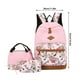 thumbnail image 2 of onlyliua Liquidación Conjunto de Tres Piezas Mochila de Ocio, Mochila de Estudiante de Gran Capacidad, Mochila Floral, Mochila para Niña Adecuada para La Escuela, Viajes y Salidas, 2 of 6