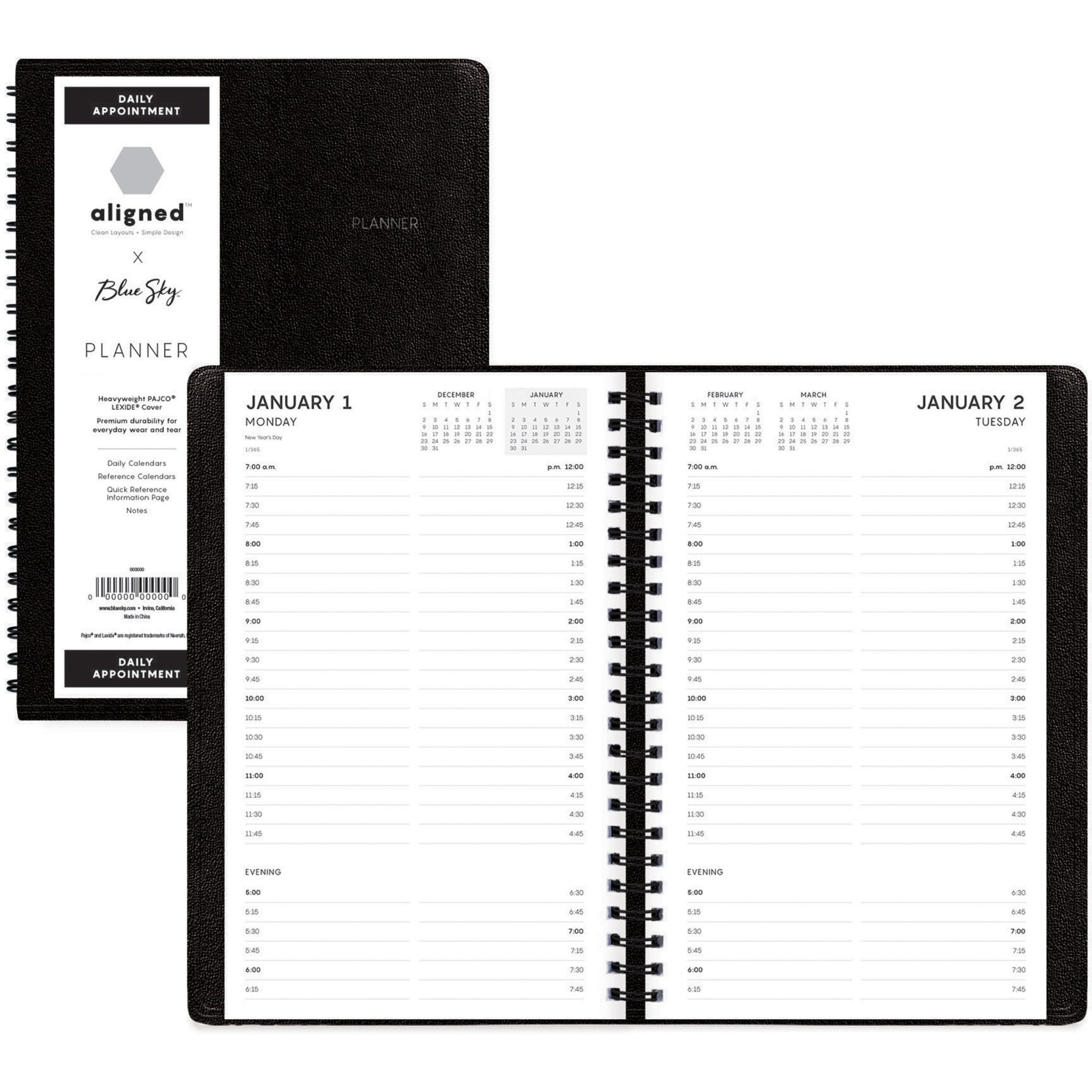 Black Twin-Wire Details about   Brownline 2021 DuraFlex Daily/Monthly Planner 8 x 5 inches... 