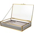 thumbnail image 1 of Jewelry Trinket Box Jewelry Box Vintage Decorative Box Jewelry Display Box with Alloy Frame, 1 of 4