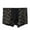 Black, variant on rygai Seamless Mid Rise Modal Boxer Underwear Fashionable Print U-Bump Male Panties for Inside Wear,Black 6XL