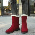 thumbnail image 6 of Womens Winter Snow Boots Mid Calf Faux Fur Lined Insulated Shoes Thick Sole Comfortable Outdoor Boots, 6 of 10