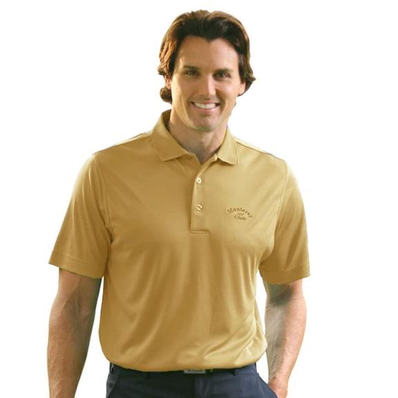 Monterey Club Men's Drizzle Texture Solid Golf Polo Shirt #1074