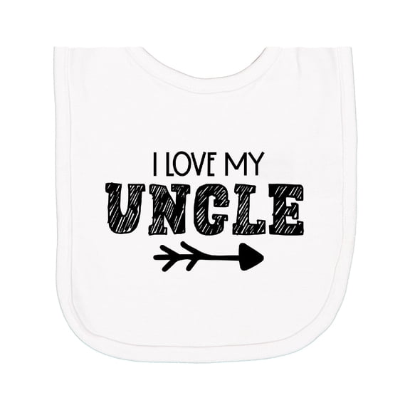 Inktastic I Love My Uncle with Arrow Newborn Bib