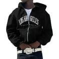 thumbnail image 2 of njshnmn Men's Heavyweight Zip-Up Hoodie Sweatshirt Sweatshirt Jacket, 2 of 3