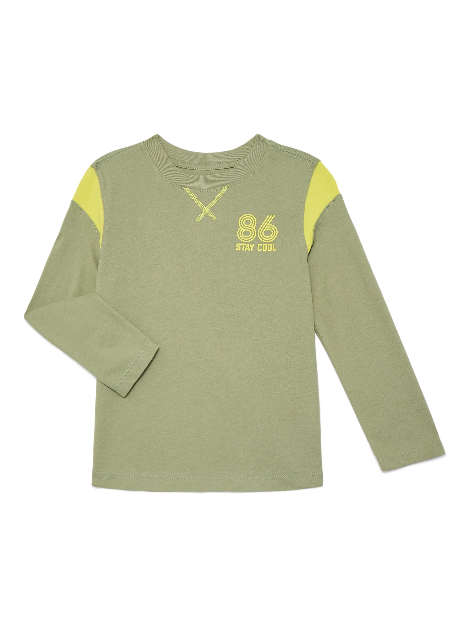 Wonder Nation Little Boys Popcorn Graphic Tee with Short Sleeves