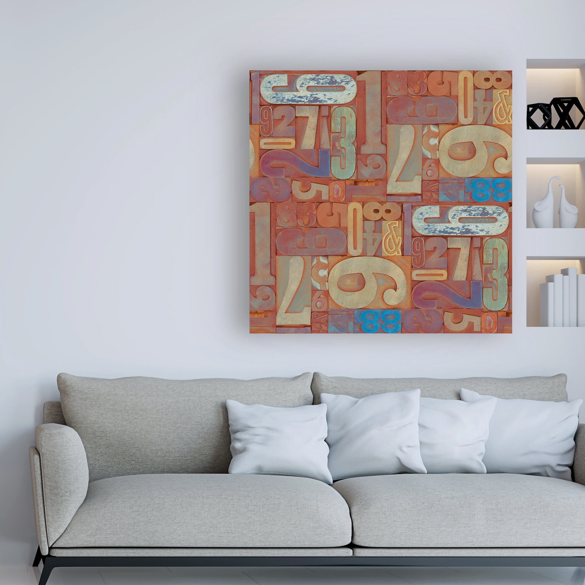 Trademark Fine Art 'Typography Photography repeat 4' Canvas Art by Holli Conger