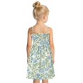 thumbnail image 4 of Ttyddzy Woman' Casual-Dresses Sleeveless Camisole A-Line Dress for 2Y-7-8Y，Blue Green Floral Print, 4 of 8