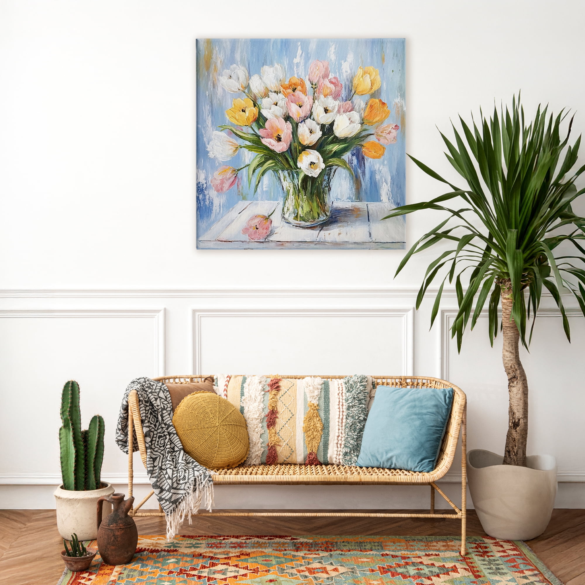 Stupell Industries Her Cottage Garden Tulips Canvas Wall Art, design by Tina LeCour