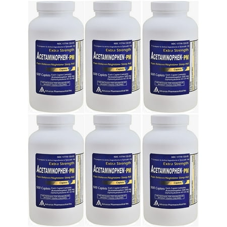 Acetaminophen PM Generic for Tylenol PM 3000 Caplets Pain Reliever & Nighttime Sleep Aid