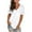 #1-White, variant on PATLOLLAV Womens Tops,Women Lace Short Sleeve V-Neck T-Shirts Loose Casual Summer Tee Tops