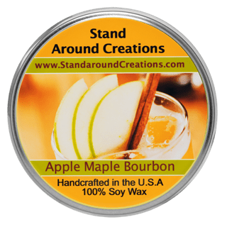 - APPLE & MAPLE BOURBON TUREEN 3-OZ. ALL NATURAL SOY CANDLE