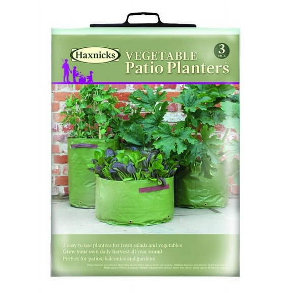 Haxnicks Vegetable Patio Planters 3 Pack