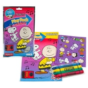 12 PACK Charlie Brown Peanuts Play Pack- crayon, sticker sheet & coloring book