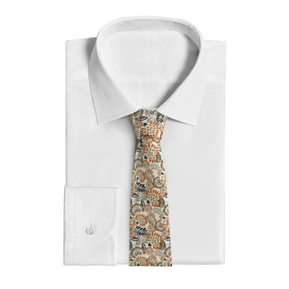 Uemuo Floral Paisley Pattern Men's Necktie Classic Silk Tie Woven Jacquard Neck Ties Business Necktie Gift for Men
