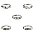 thumbnail image 2 of Thinsony Distinctive Gothic Punk Dragon Scale Bangle 48 inches Cool and Contemporary Steel 8.26 Inch 5Set, 2 of 6
