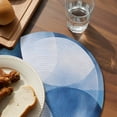 thumbnail image 4 of Round Placemats Blue White 15 inch Set of 6 Table Mats for Dining Table Gradient Heat Resistant Non-Slip Kitchen & Home Decorative Place Mat Set, 4 of 8