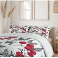 thumbnail image 6 of Ambesonne Rowan Duvet Cover Sets, Mountain Ashes Art, 2-King, Ruby Grey Black, 6 of 7