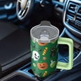 thumbnail image 5 of 30 oz Halloween Pumpkin Spider Tumbler Insulated Stainless Tumbler, Cute Bat Ghost Coffee Cup Water Bottle, Holiday Gift for Girls, 5 of 5