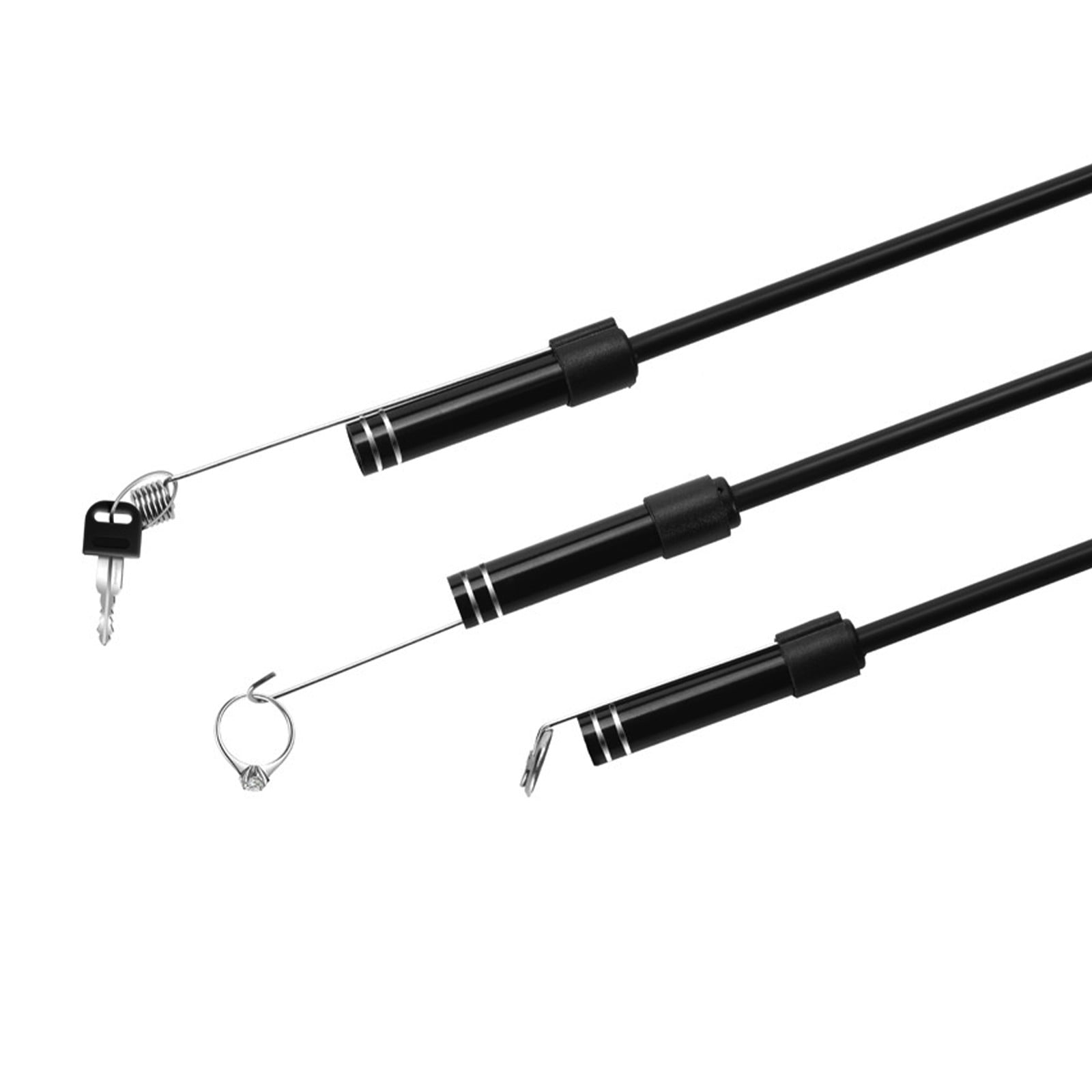 JilgTeok 3 Packs 3 in 1 Android Endoscope Camera 7mm HD Inspection Borescope with 6 LED Lights for Phone PC USB Waterproof Snake Camera for Plumbing Car Engine Repair