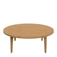 thumbnail image 3 of Modway Brisbane Modern Round Teak Wood Outdoor Patio Coffee Table in Natural, 3 of 7