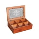 thumbnail image 2 of Caja de almacenamiento de baratijas de madera maciza, caja organizadora de escritorio, divisores multiusos, cajas de té para collares del Día de la, 2 of 9