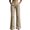 Beige, variant on Womens Capri Pants for Women Cotton Flare Cigarette - Zip Fly Business Navy S