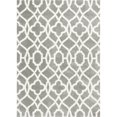 thumbnail image 1 of HomeRoots 354083 3 ft. 3 in. x 5 ft. 3 in. Microfiber Grey & Ivory Area Rug, 1 of 2