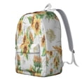thumbnail image 2 of Boho Sunflower Backpack&nbsp;- Vintage Floral Waterproof Bookbag, Country Farm Theme with Wildflower & Butterfly Illustration (Aesthetic Summer Style), 2 of 5