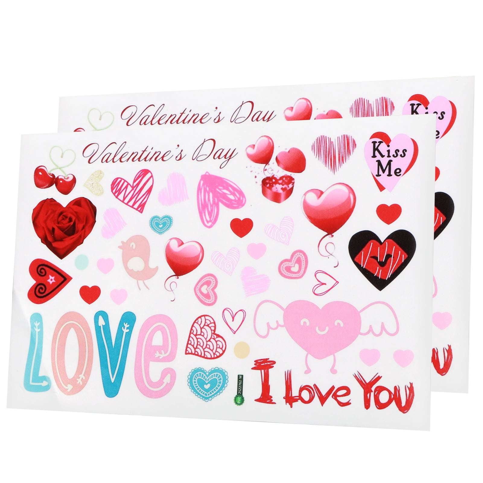 Spptty valentine's day decoration,2pcs valentine's day window sticker Spptty Valentine's Day Decoration,2Pcs Valentine's Day Window Sticker