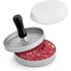 thumbnail image 1 of Prensa de hamburguesas de aluminio, prensa de hamburguesas Smash, molde antiadherente para hacer hamburguesas para carne molida rellena/deslizadores/salchichas/verduras/salmón Patty BBQ Ormromra WMSS-68, 1 of 7