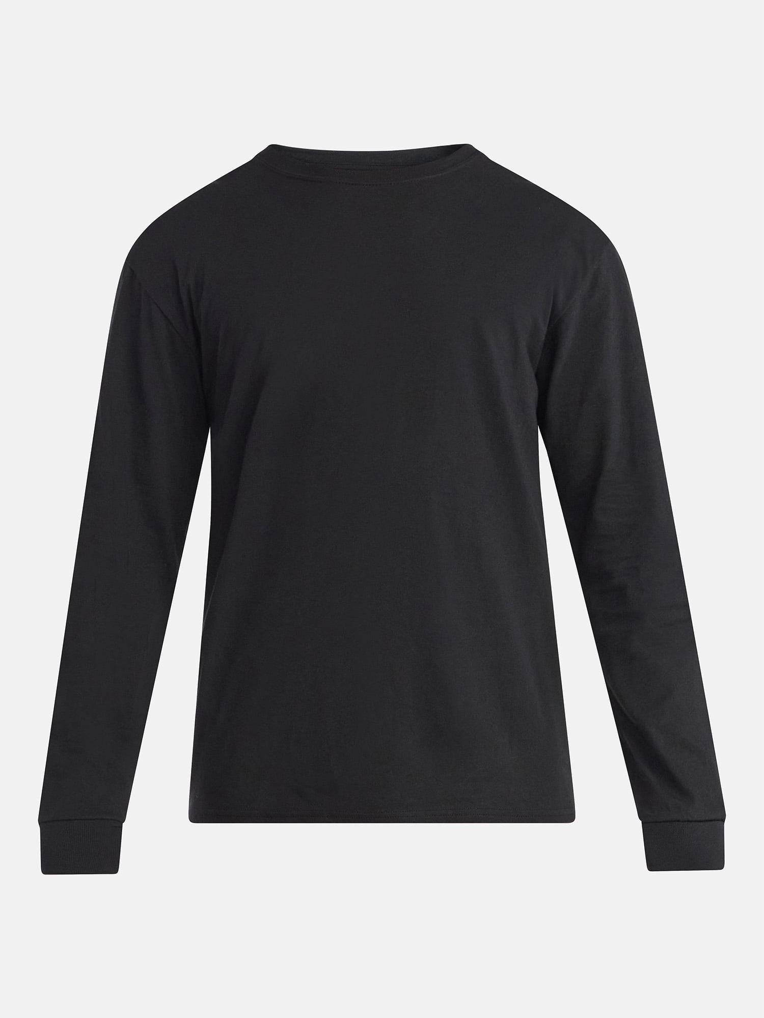 Athletic Works Men's and Big Men's Cotton Tee with Long Sleeves, Sizes S-3XL