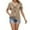 Khaki, variant on Blouse for Women Summer Wear Women's V Neck Short Sleeve Casual Blouse Tunics Tops Loose Solid Color Ruffled T-Shirt