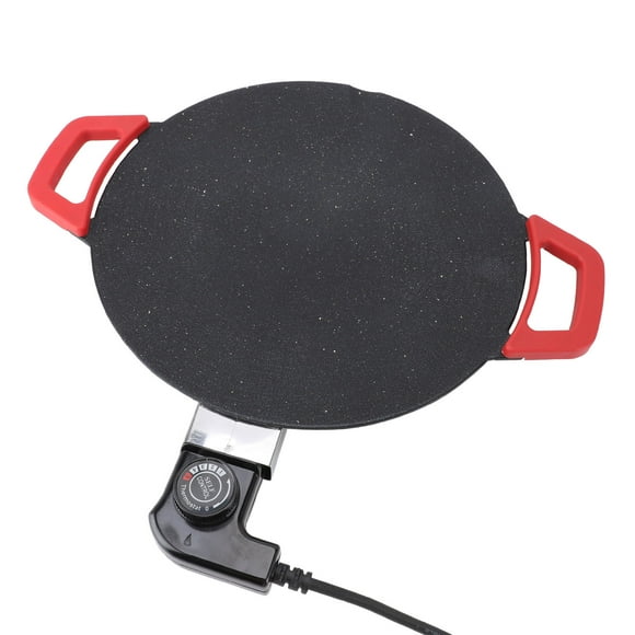 11.8in Digital Electric Griddle for Injera, Lefse, Pancake, Adjustable Temperature Smokeless Electric Tabletop Grill Nonstick, Removable Grilling Plate, Grill Indoor