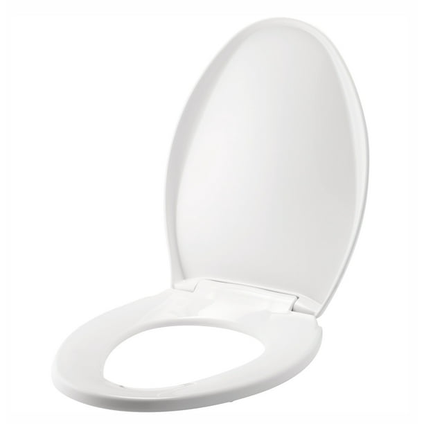 Mayfair 187SLOW000 White Elongated Slow Close Toilet Seat Walmart